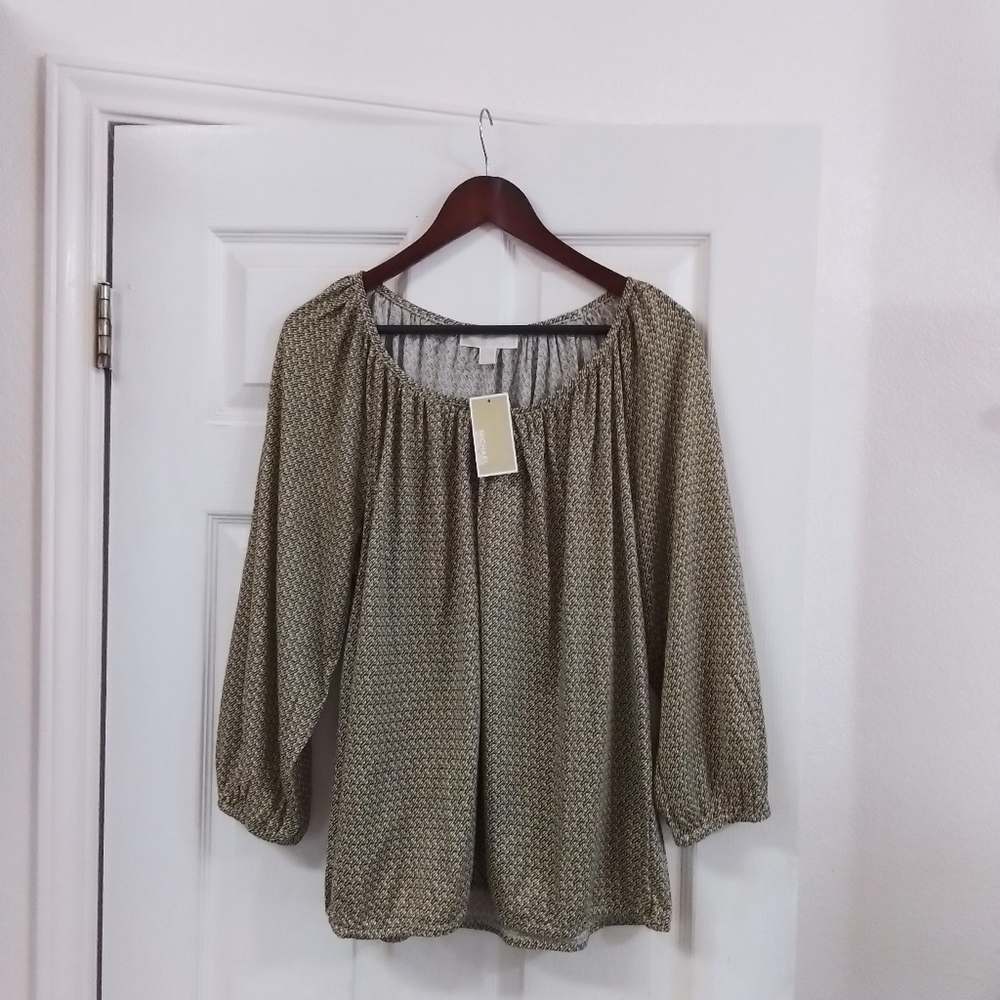 New Michael Kors Women's Boho Long Sleeve Top XL